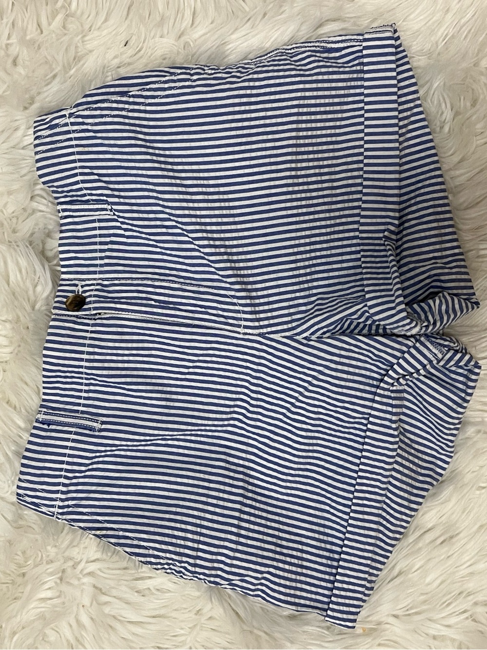Old Navy OG Chino Shorts – Classic Blue & White Stripe (Size M)